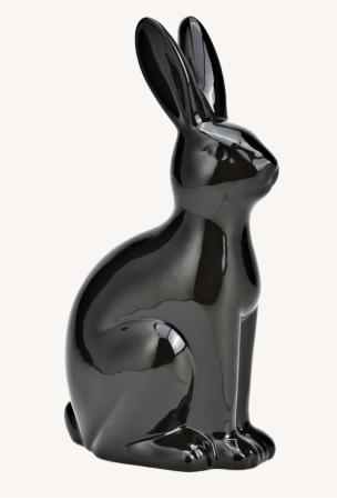 Schwarzer Hase Keramik 25 cm